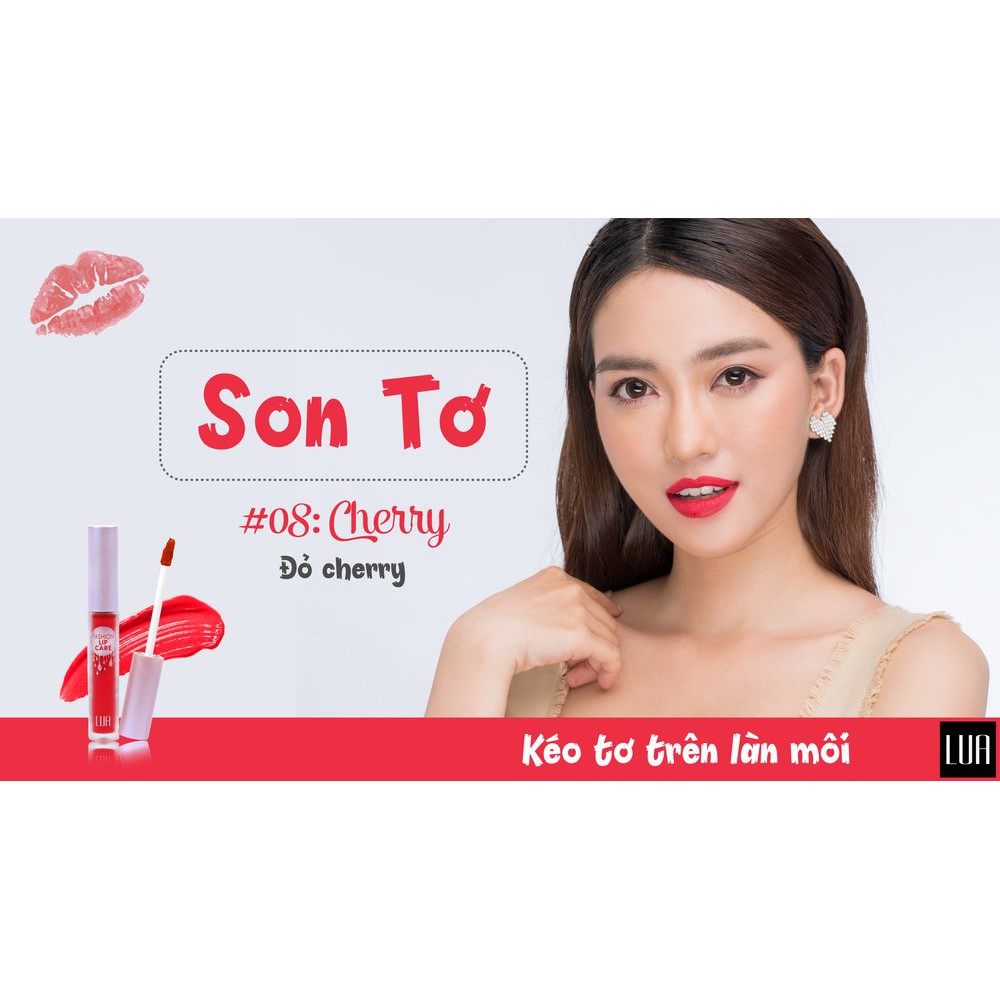 Son Tơ 4D Lua Fashion Lip Care Hiệu ứng kéo tơ 4D Son Lua Hàn Quốc