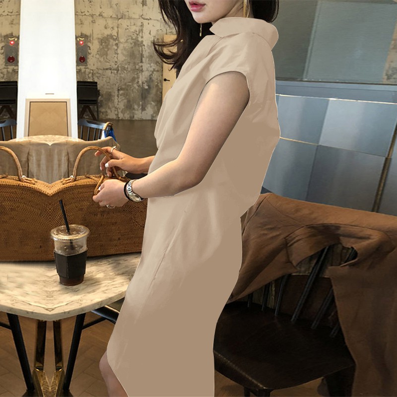 Đầm viền không đối xứng thiết kế cổ chữ V nữ tính Zanzea | BigBuy360 - bigbuy360.vn