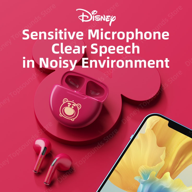 Tai nghe nhét tai không dây LENOVO F9 Disney bluetooth 5.2 âm thanh hifi tích hợp mi cờ rô tiện lợi
