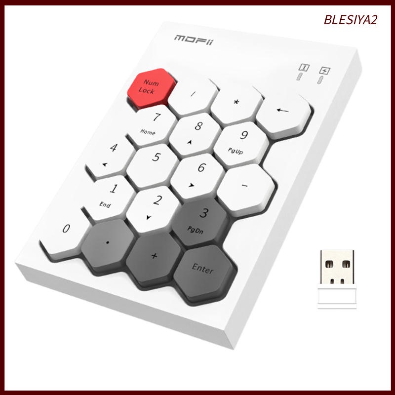 Wireless Numeric Keypad 18 Keys Number Pad Numpad For Laptop PC Black Mixed