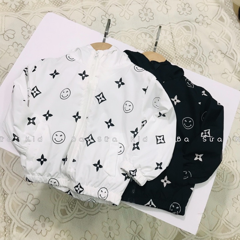 (A160) Áo Khoác cho bé, Áo khoác gió 2 lớp cho bé trai bé gái kiểu dáng năng động ,cực chất size từ 7kg - 20kg