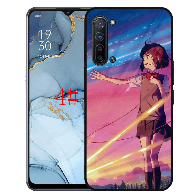 Ốp Lưng Silicone Hình Anime Your Name Cho Oppo F3 F5 F7 F9 F11 F15 F17 X2 Pro A7X A73