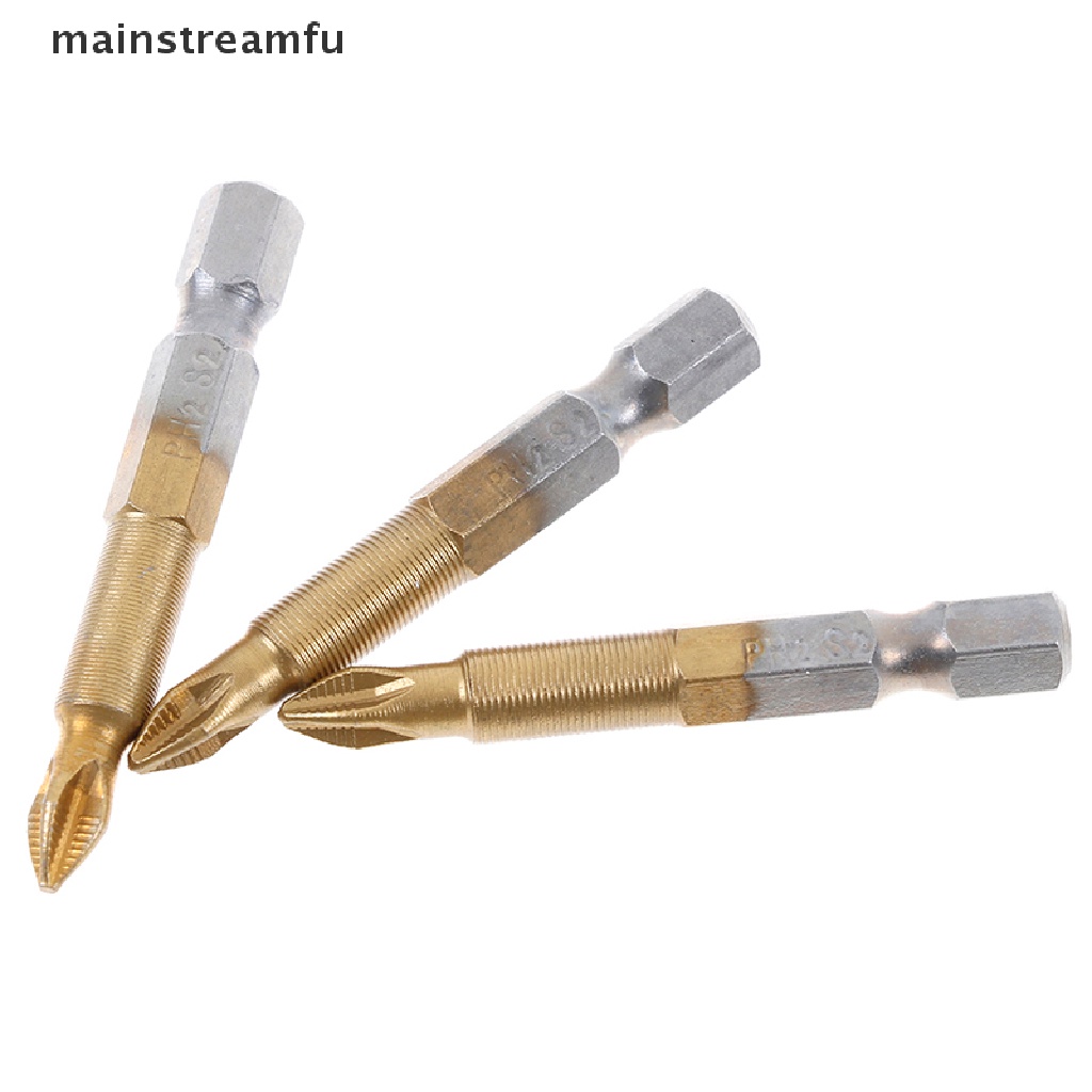 Bộ 5 Đầu Tuốc Nơ Vít Điện Lục Giác PH2 Phủ Titan Bền Chống Trượt 50mm