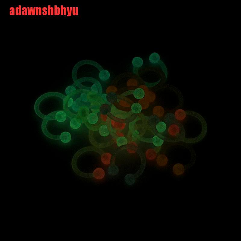 Bộ Khuyên Xỏ Mũi / Môi / Tai / Cơ Thể Bằng Acrylic Dạ Quang