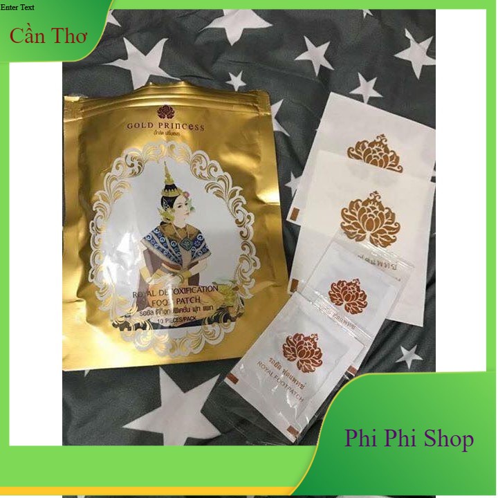 Combo 5 cặp Miếng dán thải độc tố Gold Princess của Thái Lan