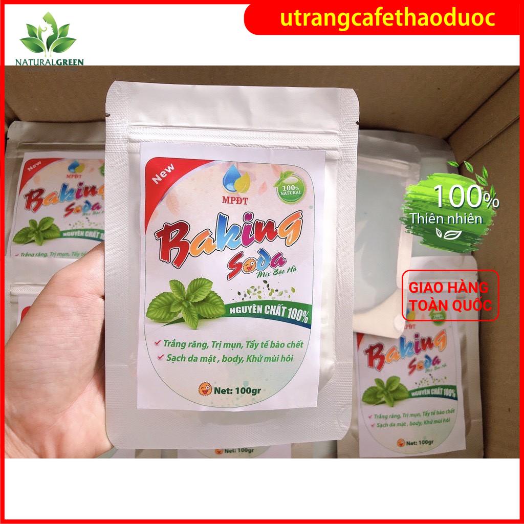 Baking soda - Tẩy Trắng răng, Thơm miệng, Giảm mụn, Mịn da, Khử mùi, Tẩy da chết (Soda Chính Hãng Ngân Bình)