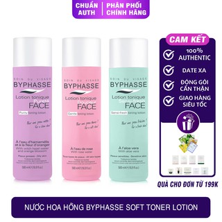 Nước Hoa Hồng BYPHASSE Soft Toner Lotion 500ml - Đại Lý Chính Hãng - Có Giấy Công Bố