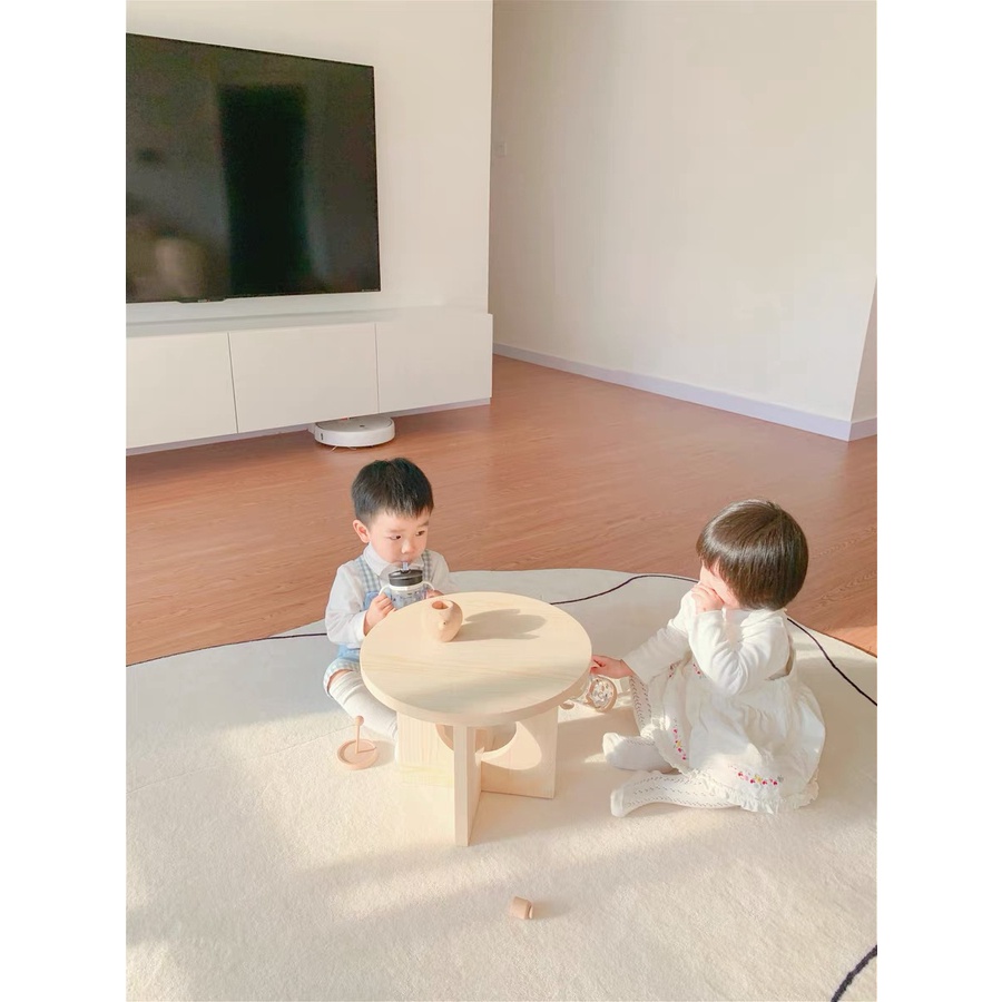 Thảm Trải Sàn Phòng Khách / Ngủ Vải Cashmere Giả Kiểu Nhật Bản