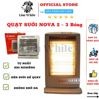 Quạt Sưởi nova - Quạt Sưởi nova Loại 2 Bóng, 3 Bóng, Sử Dụng Bóng Halogen Không Gây Khô Da, Có Lưới Bảo Vệ An Toàn