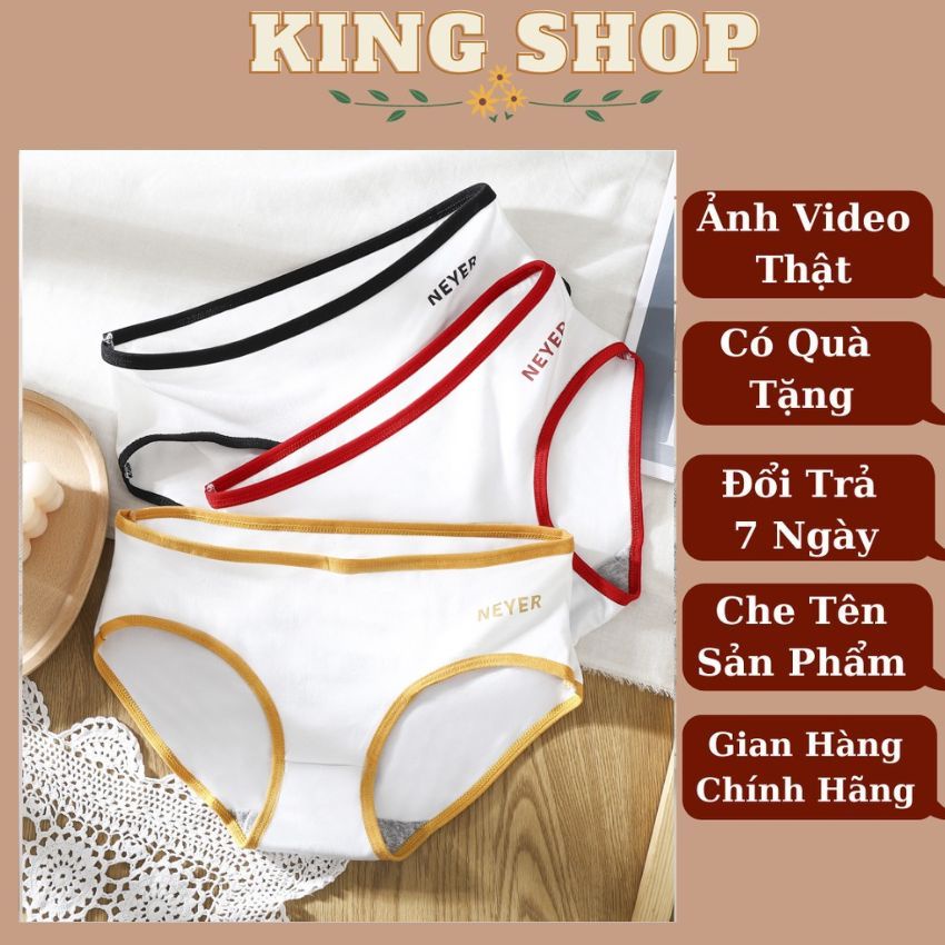 Quần lót nữ cotton cao cấp kháng khuẩn, quần chíp nữ siêu mềm mịn thoáng mát tôn dáng gợi cảm  Kingshop L002