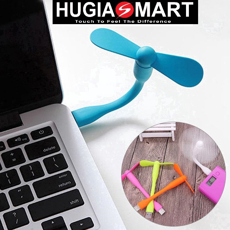 Quạt USB ⚡ Hugiasmart ⚡ Quạt USB 2 cánh cực mát màu ngẫu nhiên hàng sẵn