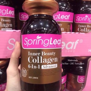Viên uống Collagen 6in1 Leaf Spring 180 viên - ĐỦ BILL- DATE XA