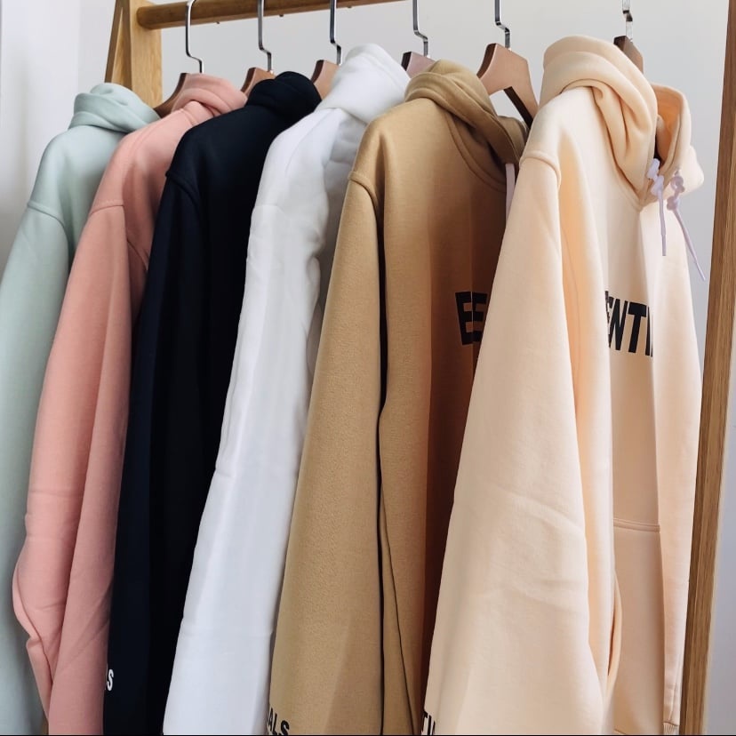 Áo Hoodie Nỉ Có Mũ Form Rộng ESSENTIALS Nhiều Màu Unisex Nam Nữ Ulzzang | WebRaoVat - webraovat.net.vn