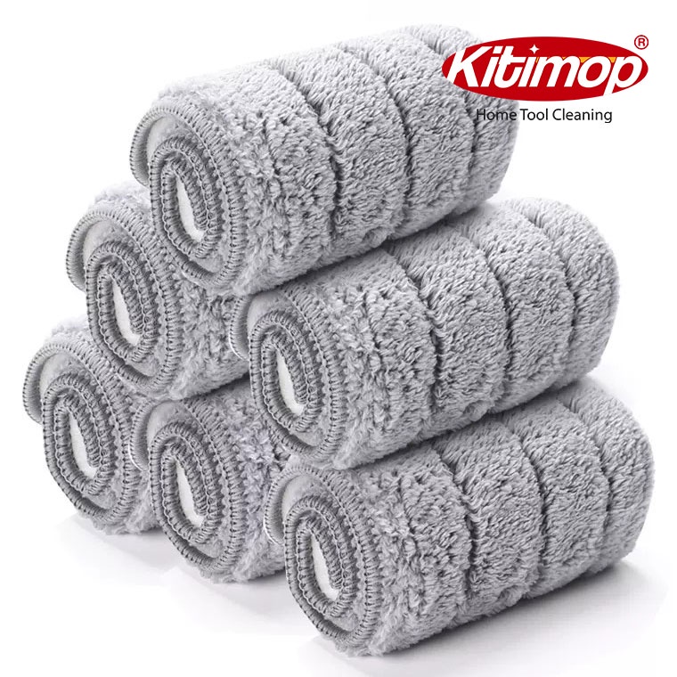 Miếng lau nhà, bông lau microfiber cao cấp 38 x 12cm - Kitimop-3812