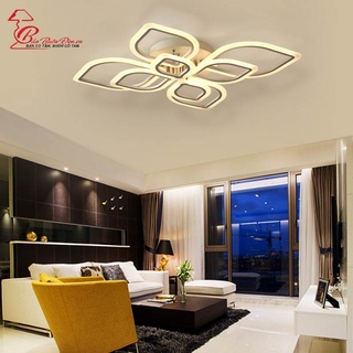 ĐÈN Led Ốp Trần  ĐÈN TRANG TRÍ GIÁ BUÔN  MHD2012-8 Thiết Kế 8 Cánh Hình Lá Có 3 Chế Độ Sáng Điều Khiển Từ Xa 2012