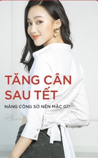 Sơ mi trắng cột nơ ELISE