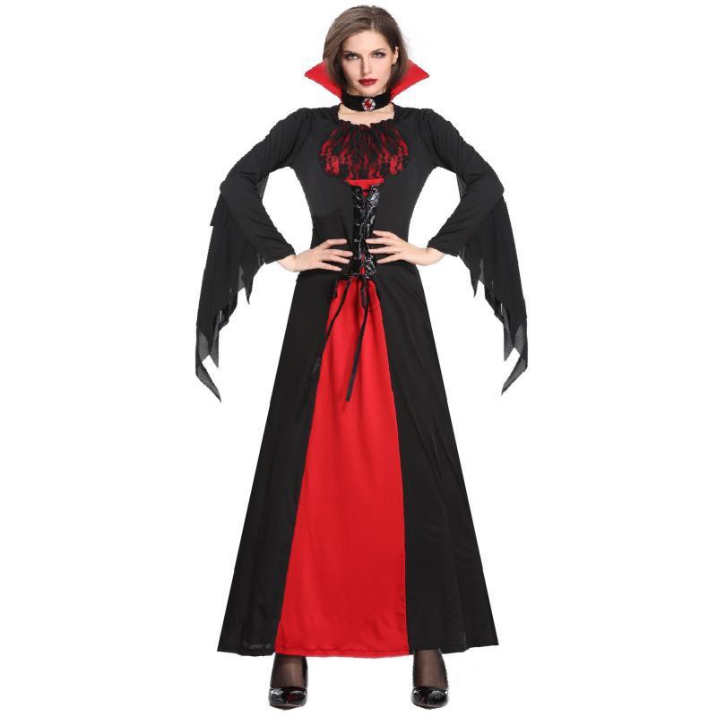 Đầm Hóa Trang Halloween Nhân Vật Phù Thủy Ma Cà Rồng Size M-xl