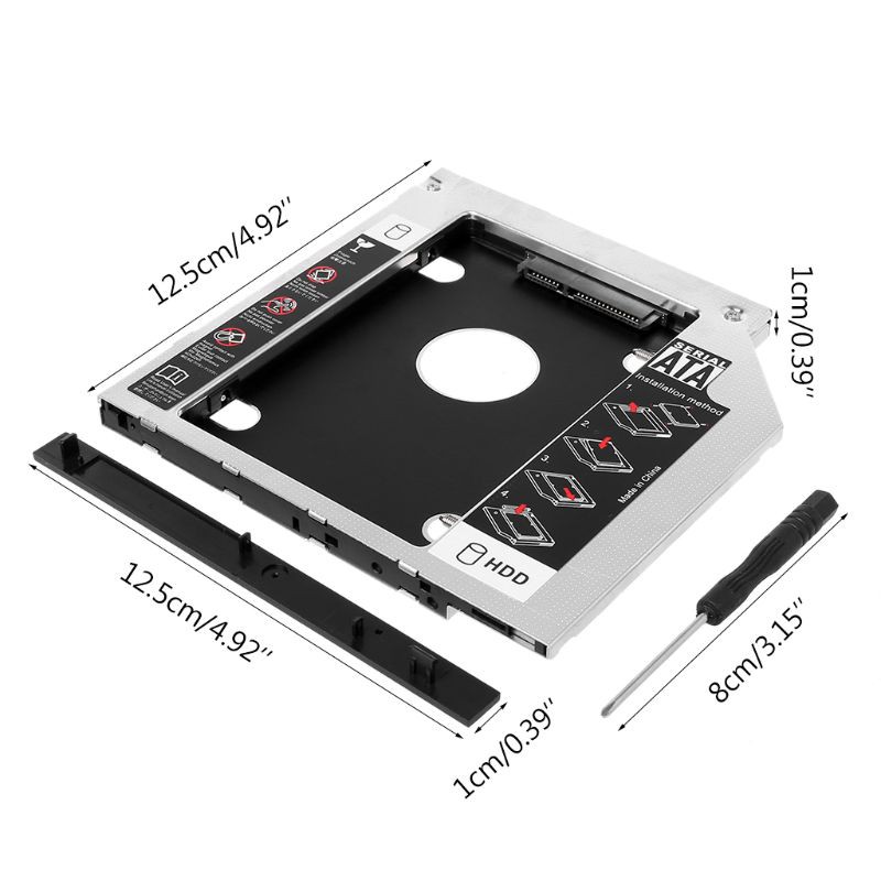 Ổ Cứng Alli 2nd Hdd Caddy 9.5mm Sata Sang Sata Cho Laptop Universal Cd / Dvd