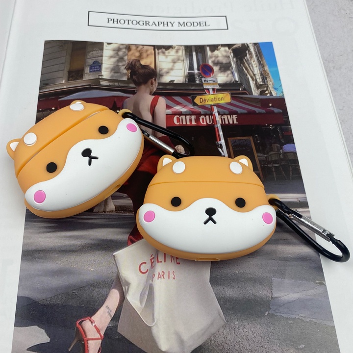 Case Airpods 1/2/3/Pro cute hình chú chó - Vỏ ốp bảo vệ hộp tai nghe Airpods 1/2/3/Pro - Mã TZAP381