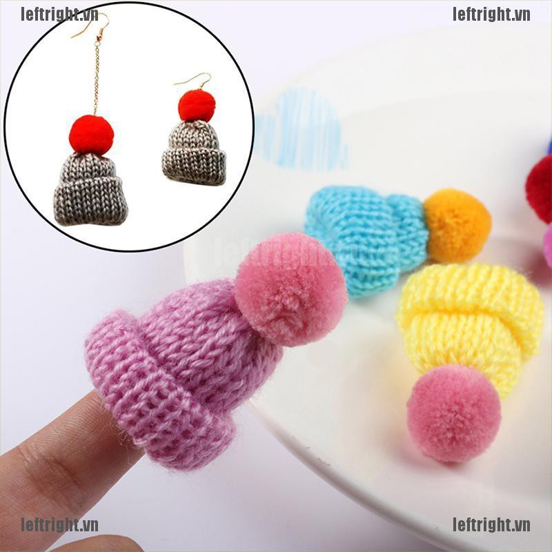Set 10 Mũ Len Mini 3.5CM Xinh Xắn Dùng Làm Đồ Thủ Công Cho Búp Bê