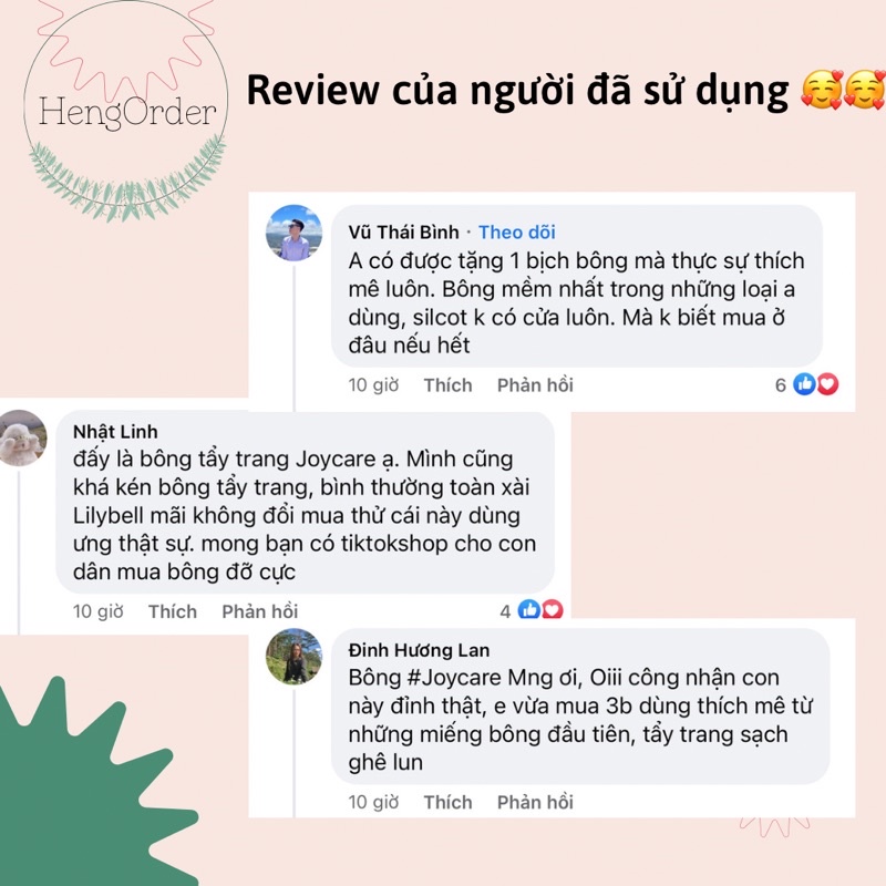 BÔNG TẨY TRANG JOYCARE 630 miếng