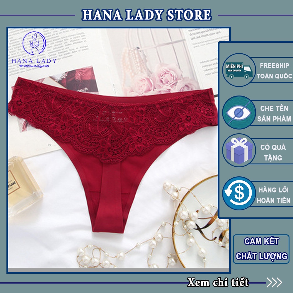 Quần lọt khe sexy, quần lót su đúc phối ren gợị cảm quyến rũ L078