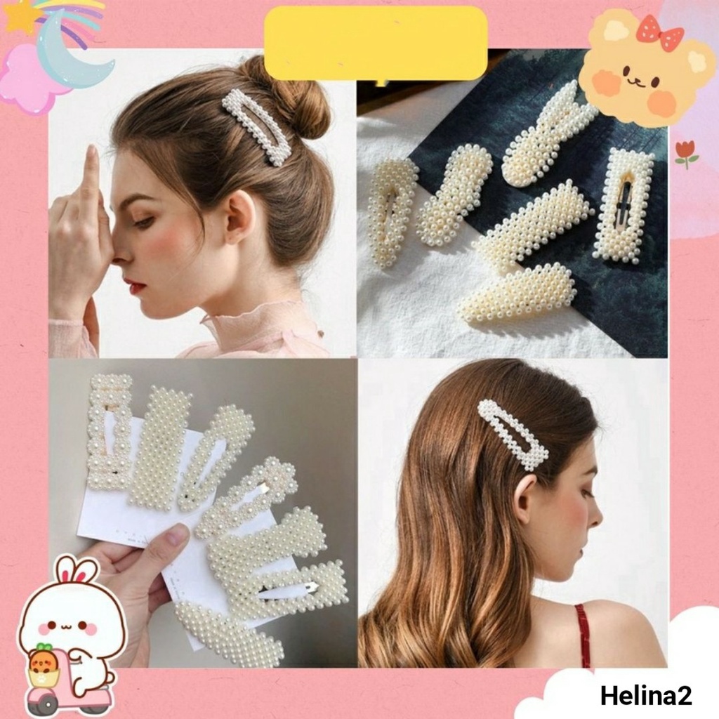 Kẹp Tóc Nữ hot trend đính hạt có nhiều kiểu siêu ktue dễ thương