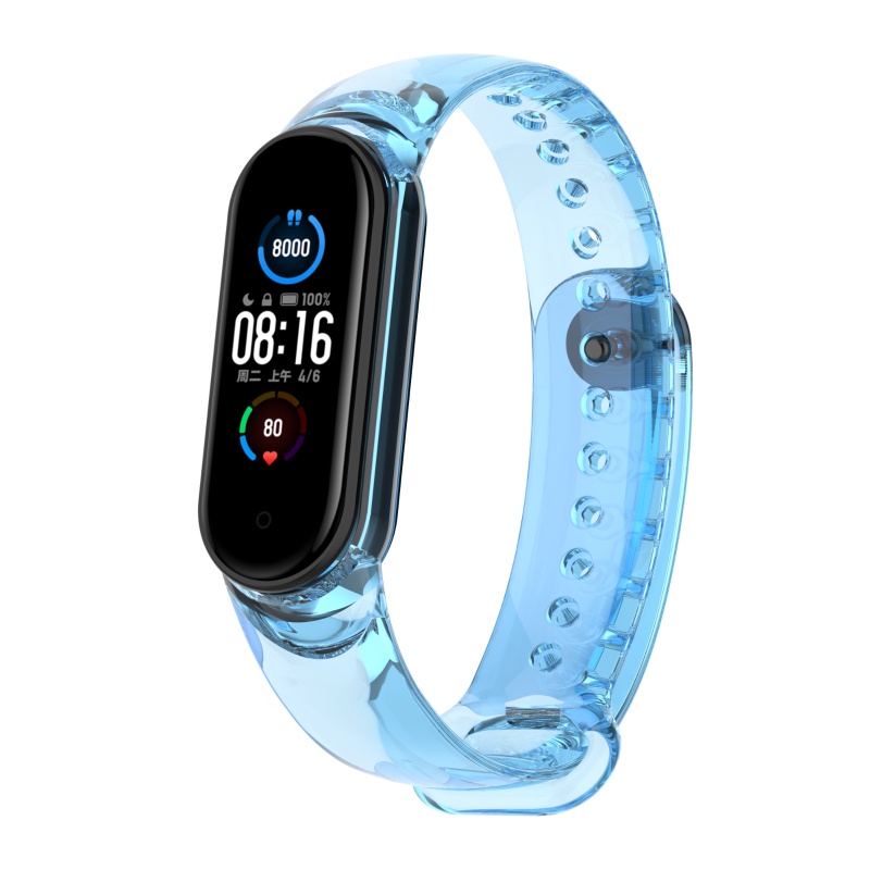 Dây Đeo Thay Thế Chất Liệu TPU Thiết Kế Sọc Gân Độc Đáo Cho Xiaomi-Mi Band 5/6