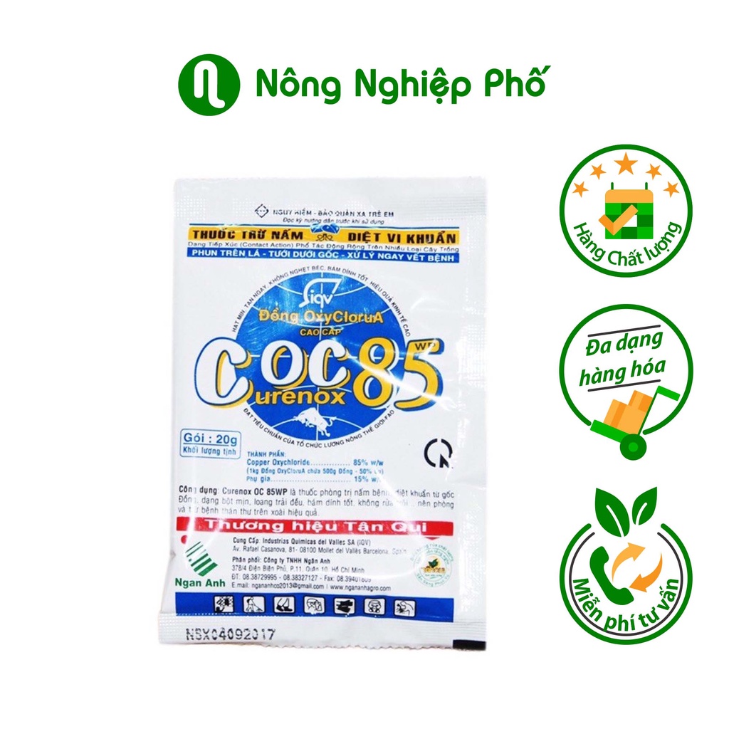 GÓI 20 GRAM - THUỐC TRỪ BỆNH CÂY TRỒNG - COC85