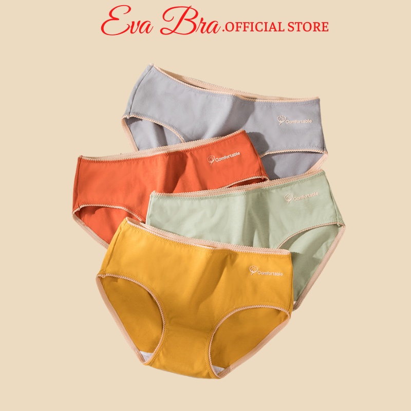 Quần lót nữ Eva Bra chất cotton ép không đường may mềm mịn thoáng khí kháng khuẩn (được chọn màu) - GB729