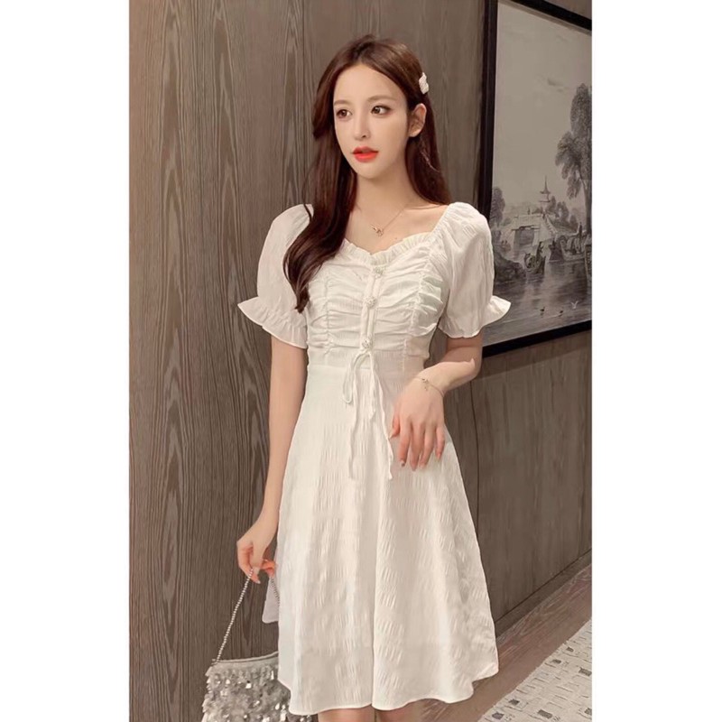ĐẦM RÚT NGỰC 3 CÚC- MIN DRESS T186 | BigBuy360 - bigbuy360.vn