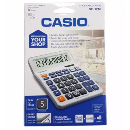 Máy tính CASIO DC 12M chính hãng bảo hành 5 năm