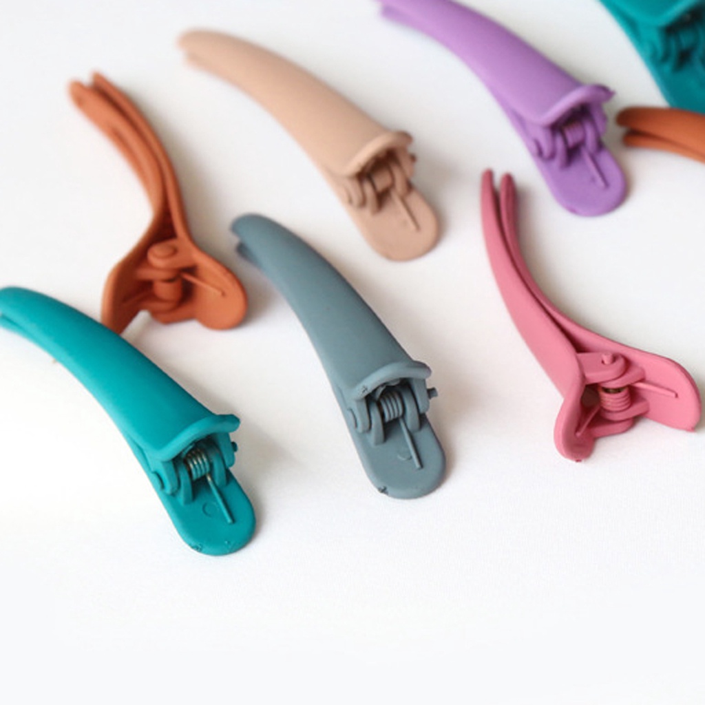 Kẹp tóc nữ kẹp mái bằng nhựa nhiều màu tiện lợi dễ sử dụng giá rẻ thanh lý