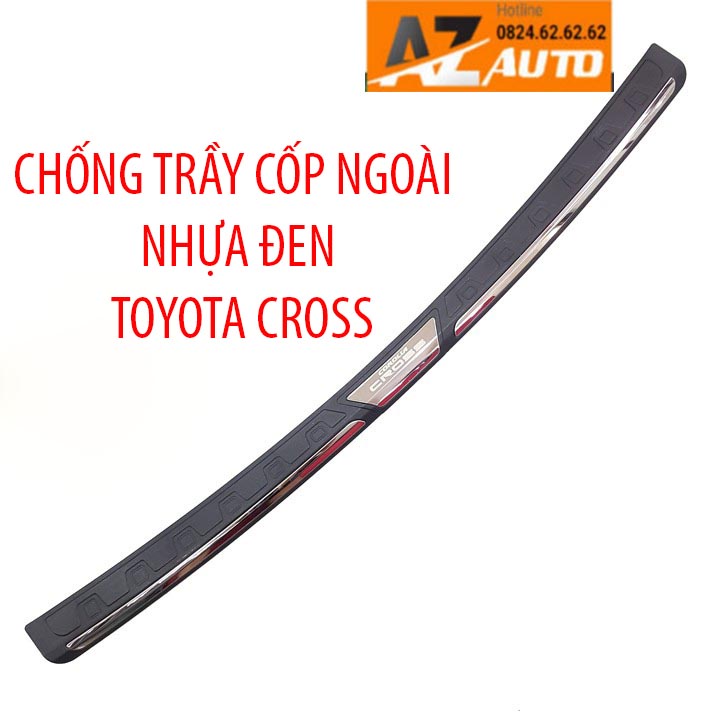 Chống trầy cốp Toyota Cross , nhựa đen cao cấp