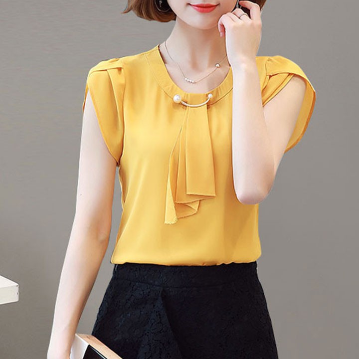 Áo kiểu phổi nơ duyên dáng Ai-003i