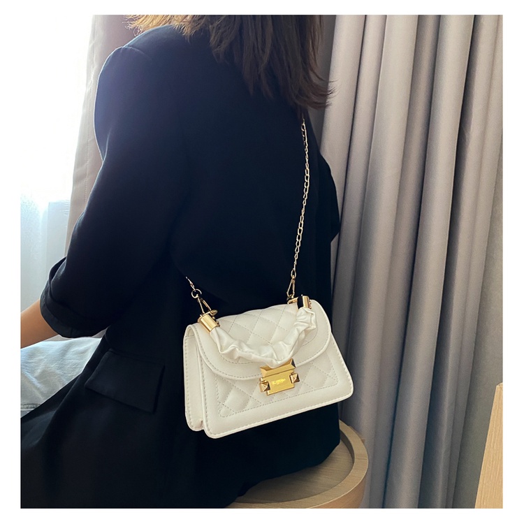 Túi xách nữ đẹp, túi đeo chéo Hàn Quốc quai dúm LOKADO HY229