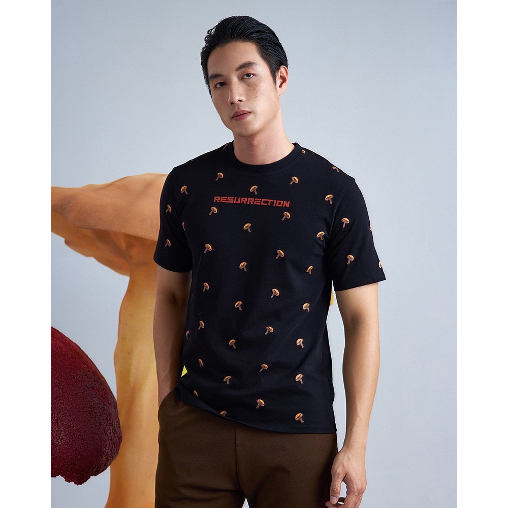 Áo thun nam cổ tròn BEN&amp;TOD R1210BB045 vải cotton 100%, da cá, cao cấp, nam tính, trẻ trung, thanh lịch