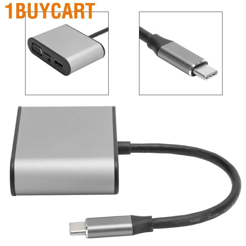 1buycart Z‑0012 Professional 8 in 1 Type‑C Hub to HDMI VGA PD Adapter Accessory for OS X