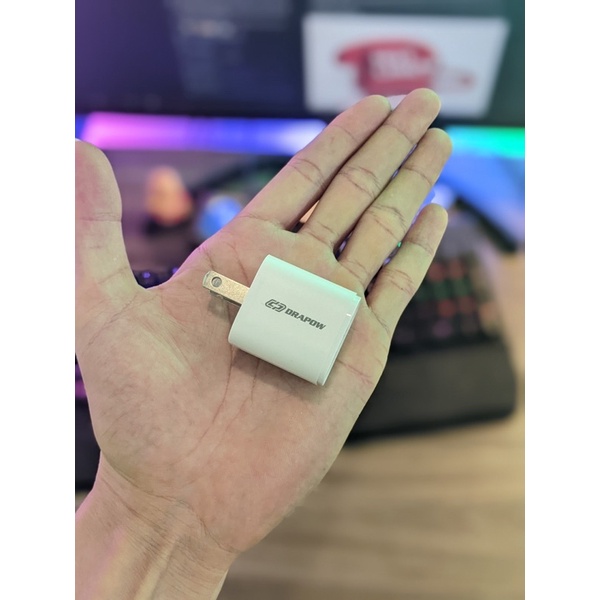 Củ sạc nhanh 2 cổng 38W DRAPOW ! Sạc nhanh cho cả android và Ip