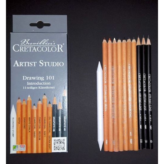 Bộ bút chì cơ bản Drawing 101, Cretacolor, Áo