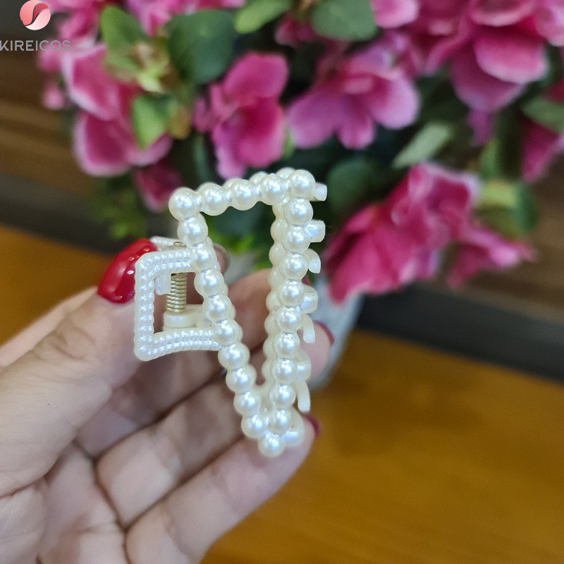 Kẹp Tóc Gấp Tóc Nữ Ngọc Trai Nhân Tạo Size 5.8cm Hot Trend