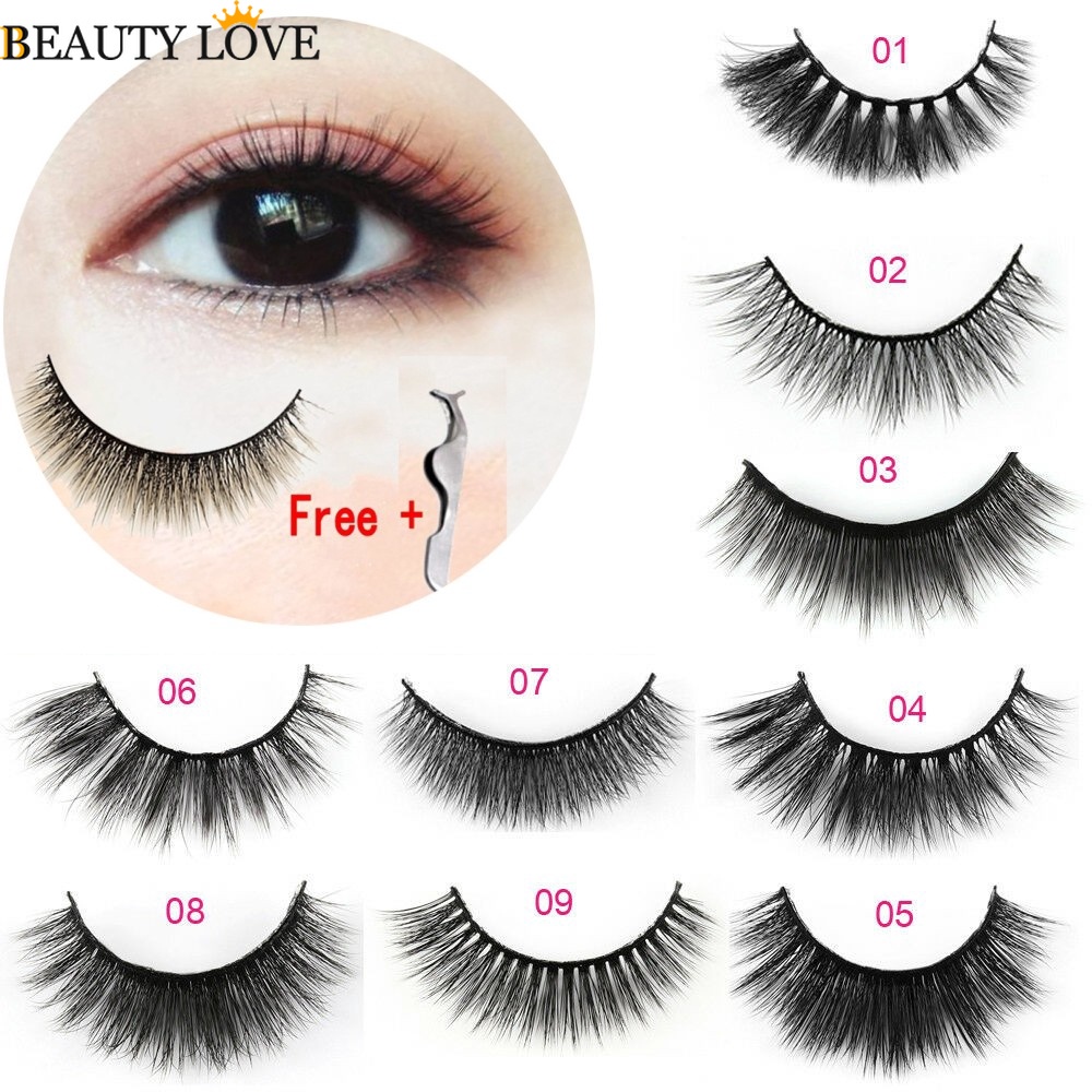 Set 5 Cặp Lông Mi Giả 3D Dài Mềm Mại Trang Điểm Chuyên Nghiệp