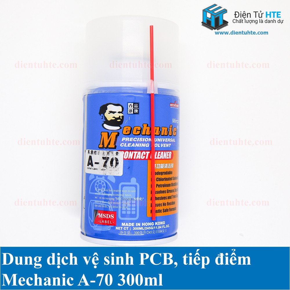 Dung dịch vệ sinh tiếp điểm - mạch in Mechanic A-70 A70 300ml [HTE Quy Nhơn CN2]