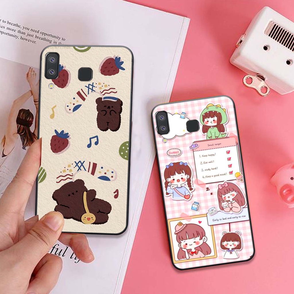 Ốp lưng Samsung A8 Star in hình Smile mặt cười cute, giá rẻ chất lượng cao
