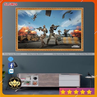 Tranh Dán Tường Gaming (PUBG) Player Unknown’s Battlegrounds  -SLGM24- Tranh 3d Cho Game Thủ - Song Long Decor