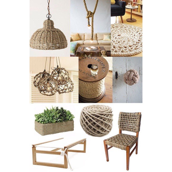 Dây thừng đay decor trang trí, dây decor, dây trang trí 4mm