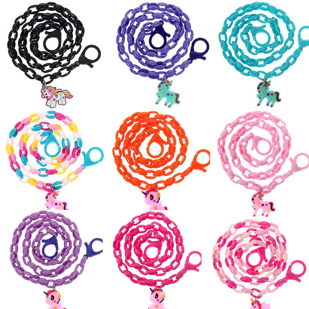 Dây Đeo Kính Mặt Hình Ngựa Một Sừng Dễ Thương Cho Bé