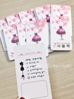 Nhãn mác giấy thời trang nữ