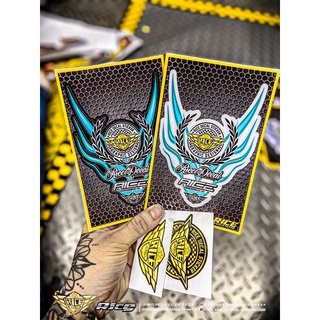 Tem dán dè Ricedecal®️ Mẫu lửa New dán mọi loại xe