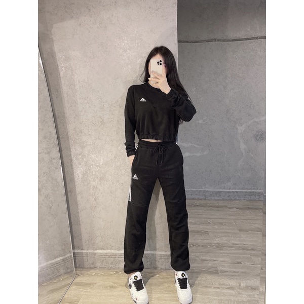 Bộ Adidas nữ nỉ 2021